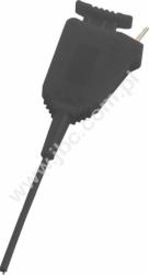 6606-080-SW Klips mini SMD, pazurk. przyłącze kołkowe 0,8mm, czarny, elastyczny, L=53mm, raster 0,8mm, 70V=/33V~, 1A, ELECTRO-PJ