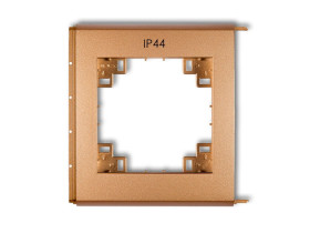 FLEXI Ramka zewnętrzna do wyłączników IP44 złoty metalik 8FRH KARLIK