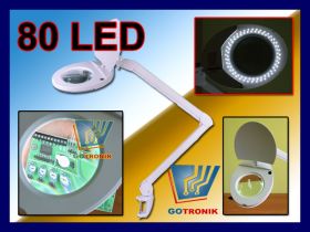 Lampa z lupą 5D 80LED
