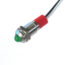 Panel LED 12V, zielona 8mm LED Wyprowadzenia CML Innovative Technologies