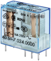 Finder 406170244000-50 Przekaźnik SMT 40.61.7.024.4000, monostabilny, 1 cewka, 16 A, 1 szt.