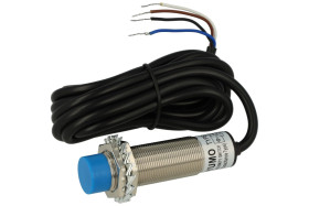 Czujnik; pojemnościowy; CM18-3008PC; PNP; NO/NC; 8mm; 6÷36V; DC; 300mA; cylindryczny metalowy; fi 18mm; 70mm; wysunięty; z przew