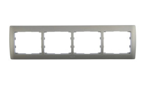 SISTENA LIFE Ramka poczwórna pozioma metalic 771304