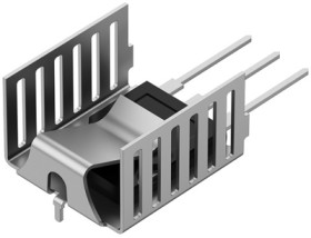 Clip-on heatsink, (L x W x H) 26 x 23 x 15 mm, 19.5 K/W, solderable surface, 10151950