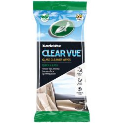 Turtle Wax 54073 Clear Vue Glass Cleaner Wipes (Pack of 24)