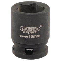 Draper Expert 06876 Expert 16mm 3/8&quot; Square Drive Hi-Torq&#xAE; 6 Point Impact Socket