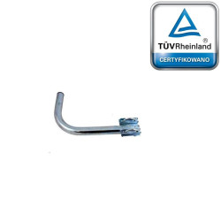 Uchwyt balkonowy z płytką prawą Antenowy UBEP-38/400-H