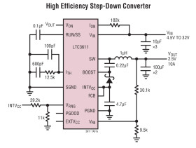 10A, 32V Monolithic Synchronous Step-Down DC/DC Converter