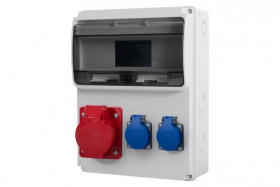 Rozdzielnica ULISSE 11M - gniazda 32A 5p, 2x230V /11 modułów/