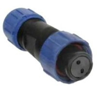 SPP1310-2GW Gniazdo 2 pin na kabel (4-6.5mm) okrągły, zakręcany, wodoodporny - gwint wewnętrzny