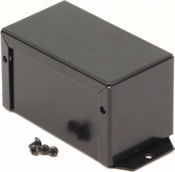 Aluminum enclosure, (L x W x H) 102 x 56 x 56 mm, black (RAL 9005), IP32, 1411FBHBK