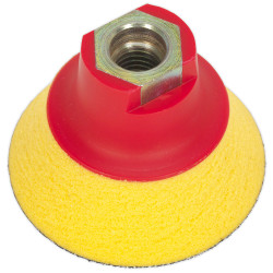 Sealey PTCBPV4S Hook &amp; Loop Ultra Soft Backing Pad &#xD8;70mm M14 x 2mm