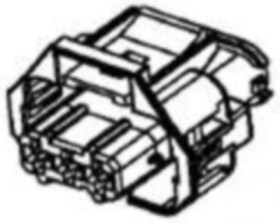 Socket, unequipped, 3 pole, straight, 1 row, black, 936061-1