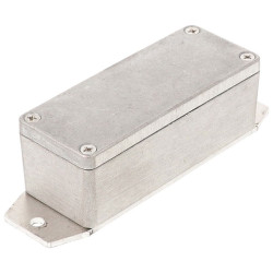 Hammond 1550Z102F Thick Wall Flanged Die Cast Enclosure, 90 x 36 x 30