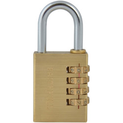 Faithfull NL11 Brass Combination Padlock 38mm