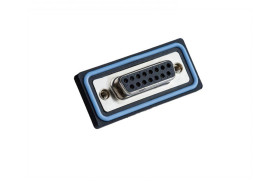 Złącze D-Sub 15-pinowe Żeński Proste Montaż gwintowany raster 2.29mm