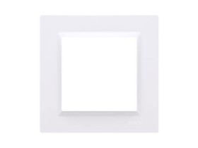 SIMON 10 Ramka 1 pojedyncza uniwersalna poziom i pion biały CR1/11 KONTAKT SIMON