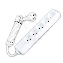 Przedłużacz 1,5m 5x2P OWY 2x1mm2 Brilum 0151 P-5A