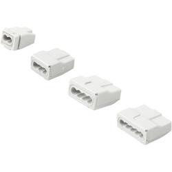 Socket terminal, 3 pole, 1.0-2.5 mm², light gray, push-in connection, 307103