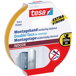 tesa&#xAE; 55741 Extra Strong Double Sided Tape 19mm x 5m