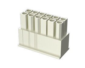 Obudowa złącza 4-pinowe 2-rzędowe raster: 4.2mm Amphenol Communications Solutions Męski Montaż na kablu Minitek Pwr