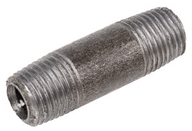 Łącznik żeliwny Czarny, 1/4cal x 1/4cal, RS PRO