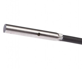 Czujnik indukcyjny fi4 dł 27mm zabudowany Sn: 1,5mm 10-30V DC PNP NC złącze kablowe 5m PUR IP67 IBR40206