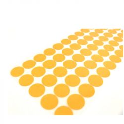 Krążki maskujące samoprzylepne polyimid (kapton) grubość , średnica 12 mm (100szt)