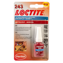 LOCTITE 1370555 243 Medium Strength Oil Tolerant Threadlocker 5ml
