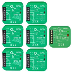 SUPLA Zestaw startowy Supla Wi-Fi SRW-01 (3 SZT.) + ROW-02 (3 SZT.) + SLW-01 (1 SZT.) TYP: ZSW-02 SPL10000024