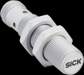 Czujnik zbliżeniowy M12 Indukcyjny 4 mm SICK Wpuszczany 10 → 30 V DC długość 52mm Gwintowany