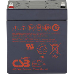 CSB GP1245F1 VRLA 12V 4.5Ah AGM Battery 93x108x70mm Maintenance-Free