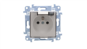 Simon 10 Gniazdo Pojedyncze Ip44 Z Uszczelką Klapka W Kolorze Transparentnym...