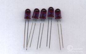 DIODA NADAWCZA IR (PODCZERWIEŃ) 5mm 1,35V 100mA 160mW 940nm TSAL6100 (5 SZTUK)