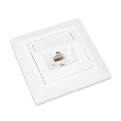 Gniazdo podtynkowe kat.6 UTP, 1x RJ45 (SX9-1-6-UTP-WH)