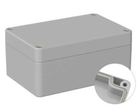 Obudowa ogólnego użytku ekranowana Szary IP66 Silikon, 80 x 120 x 55mm, RS PRO 5U2