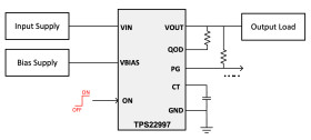 5.5-V 10-A 4-mΩ on-resistance load switch with power good