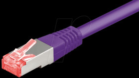 2.0 m Cat.6 cable, violet, network cable RJ45