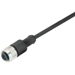 Binder 79-3430-37-04 Female 4 Pin Cable Mount Moulded Terminal 5m Cable PUR