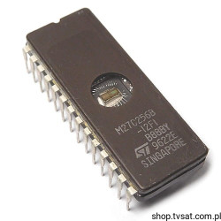 M27C256B-12F1 256Kbit UV EPROM DIP28CW STM USED
