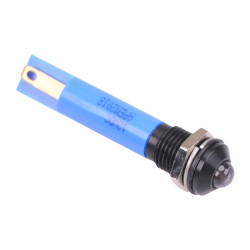 Q8P1BXXSB12E Super Bright Blue Prominent 8mm 12VDC LED Panel Indicator IP67 APEM