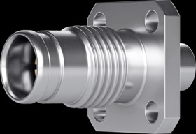 1.5/3.5 flange socket 50 Ω, G11 (UT-85), solder/solder, straight, 100025563