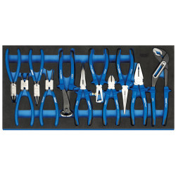 Draper Expert 63268 Heavy Duty Plier Set in Full Drawer EVA Insert Tray (11 Pc)