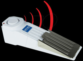 100185 Alarm door stopper, door wedge, white
