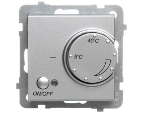 SONATA Regulator temperatury /czujnik podłogowy/ srebro mat RTP-1R/m/38