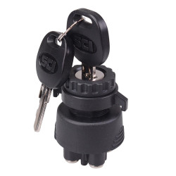On-Off-On-(On) Automotive 22mm Ignition Key Switch 15A 12V K3-33C1-07