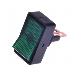 20A 12V ON-OFF Illuminated Rocker Switch ASW-11D, Green