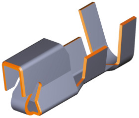 Zacisk zagniatany Żeński TE Connectivity Economy Power II 22AWG 0.3mm² Obudowa złącza Economy Power II