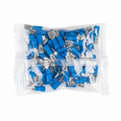 Konektory izolowane żeńskie 1,5-2,5mm2 4,8mm niebieskie 100 szt. VA0388 Vayox