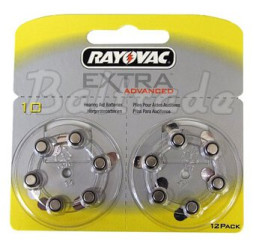 12 x baterie do aparatów słuchowych Rayovac Extra Advanced 10